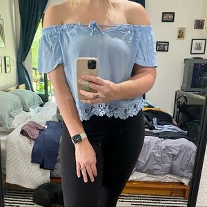 H&M off the shoulder shirt